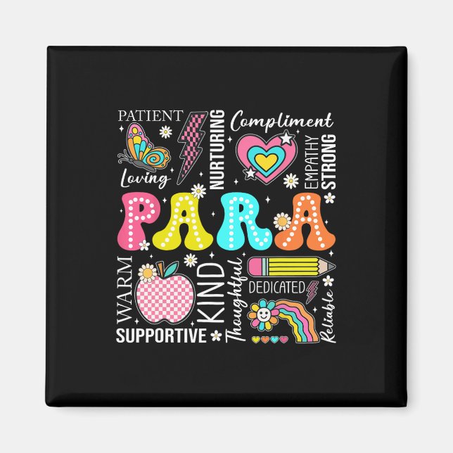 Para Professional Educator 1st Day Of Back To Scho Magnet (Framsidan)