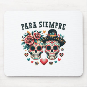 Para Siempre Mexican Couple Sugar Skull Valentines Musmatta