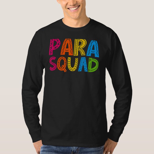 Para Squad ParaProfessional Back to school Team G T Shirt (Framsida)