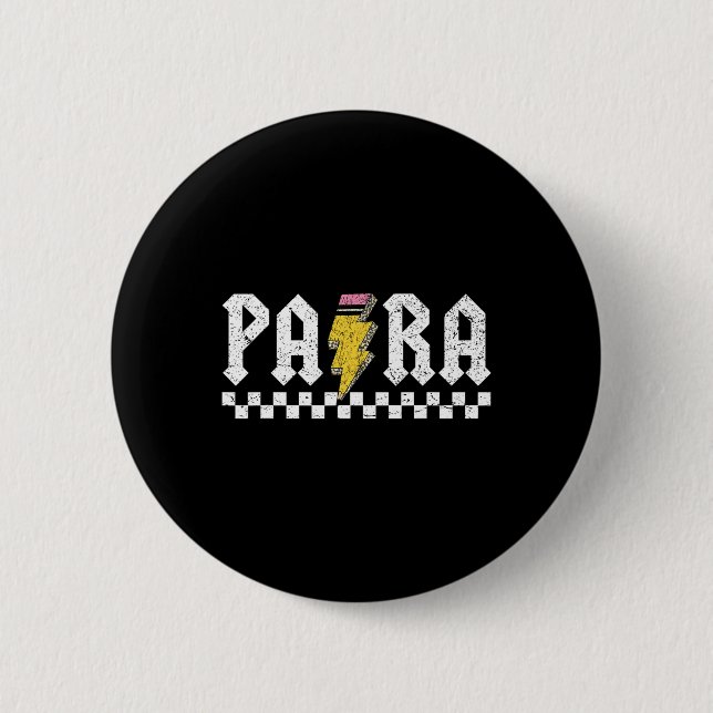 Para Squad Stödpersonal Para Lärare Knapp (Framsida)