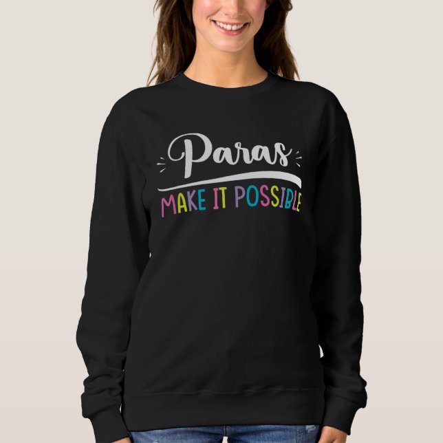 Para Teacher Assistant Paraprofessionell Parapedat T Shirt (Framsida)