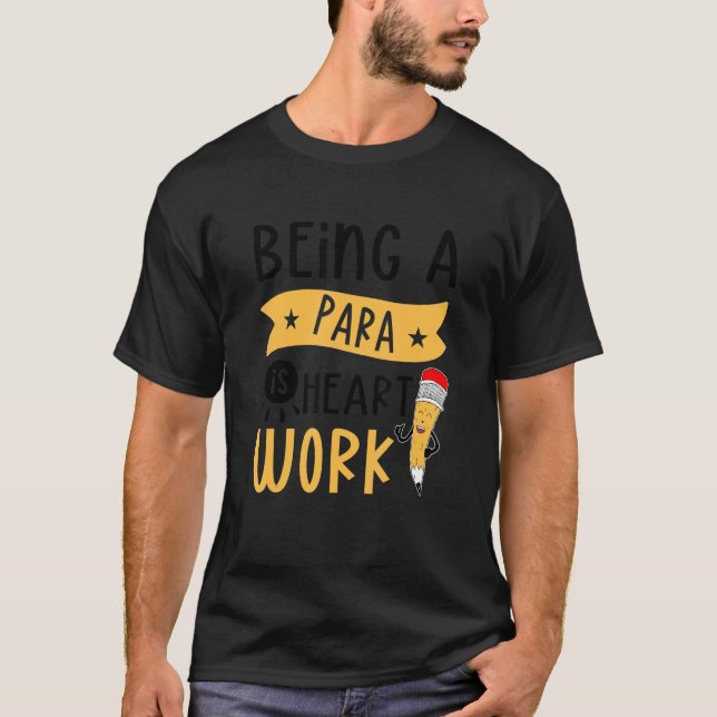 Para Teacher Assistant Paraprofessionell Parapedat T Shirt (Framsida)