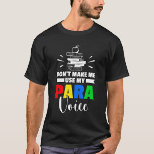 Para Teacher Assistant Paraprofessionell Parapedat T Shirt