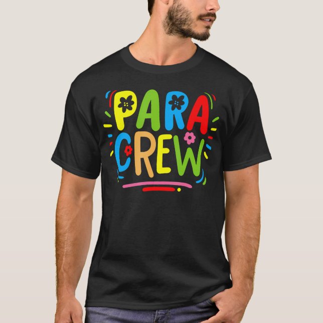 Para Teacher Paraprofessionell Parapro T Shirt (Framsida)