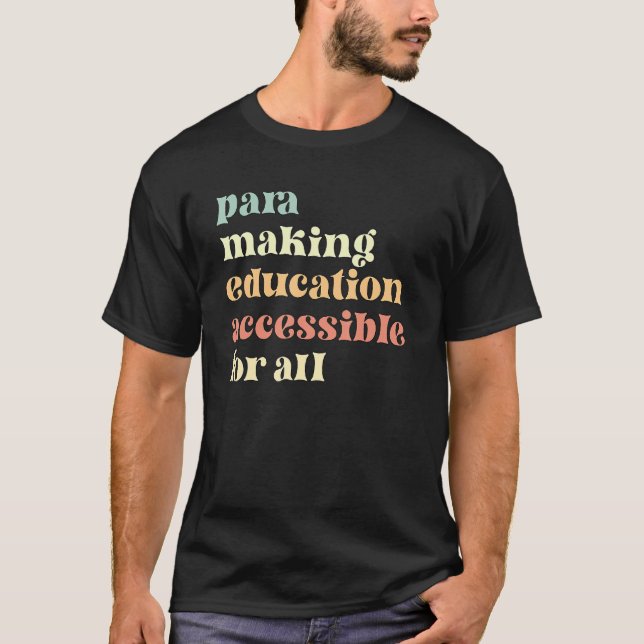 Para-utvärderingsparaprofessionell parapro t shirt (Framsida)