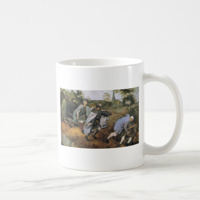 Parabel av blinden av Pieter Bruegel fläderen Kaffemugg (Höger)