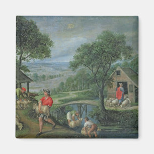 Parabel av den bra herden, c.1580-90 magnet