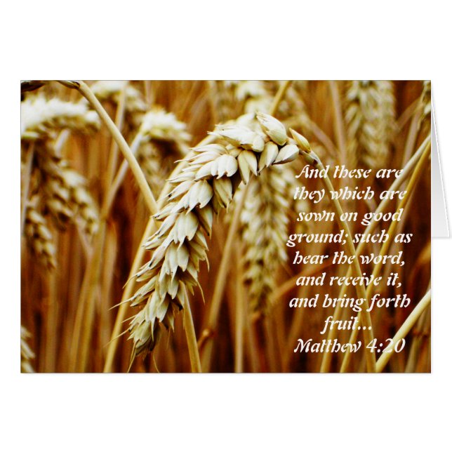 Parabel för det tomma strömkortet hälsningskort (Framsidan Horizontal)