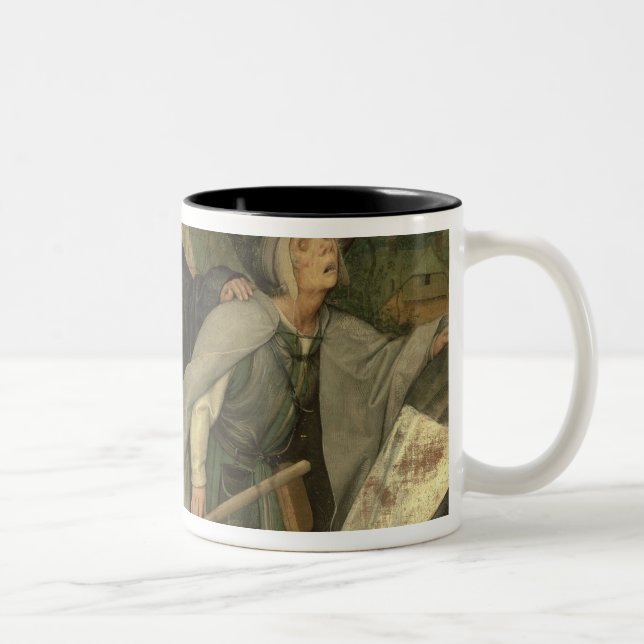 Parabeln av blinden, specificerar av blind tre Två-Tonad mugg (Höger)