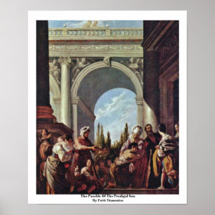Parabeln av den Prodigal sonen av Fetti Domenico Poster