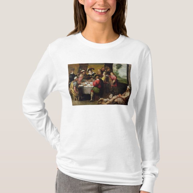 Parabeln av rikeman och Lazarusen T-shirt (Framsida)