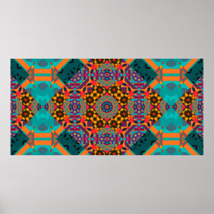 Parabesque, Luxury ornamen, sömlös mönster Poster