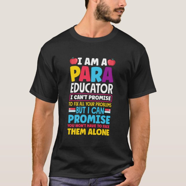 Parabildare Paraprofessionell Sped Teacher Citote T Shirt (Framsida)
