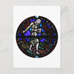 Parable of the Sower Stached Glass Art Vykort