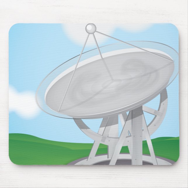 Parabolisk antenna musmatta (Framsidan)