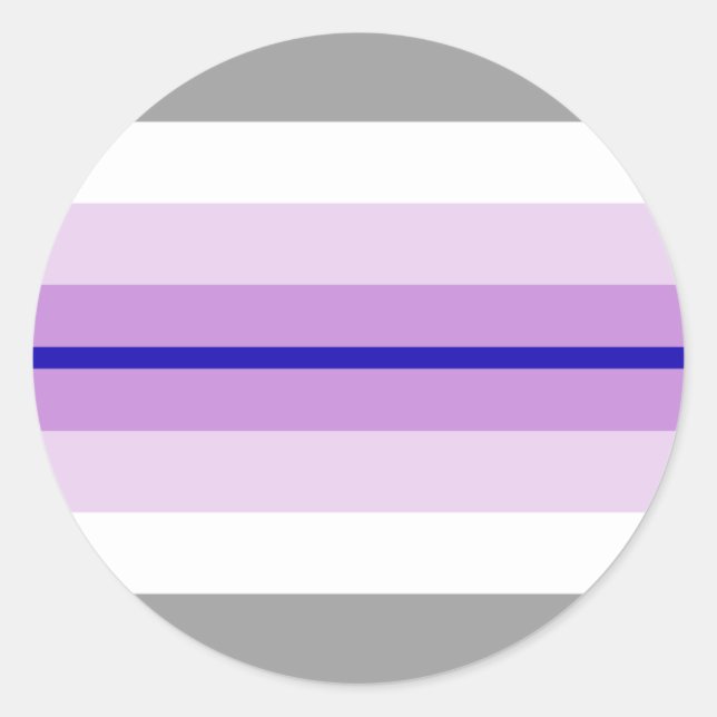 Paraboy Pride Flag  Runt Klistermärke (Framsida)