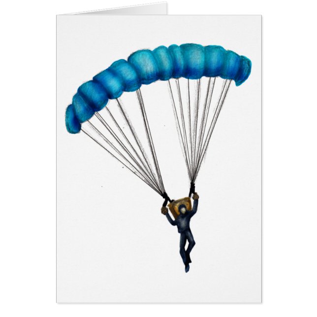Paracaídas Hälsningskort (Framsidan)
