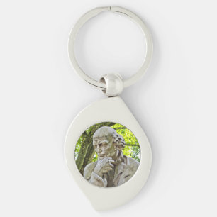 Paracelsus Salzburg Medicinhistorisk Konst Swirl Silverfärgad Nyckelring