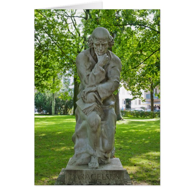 Paracelsusmonumentet i Salzburg Hälsningskort (Framsidan)