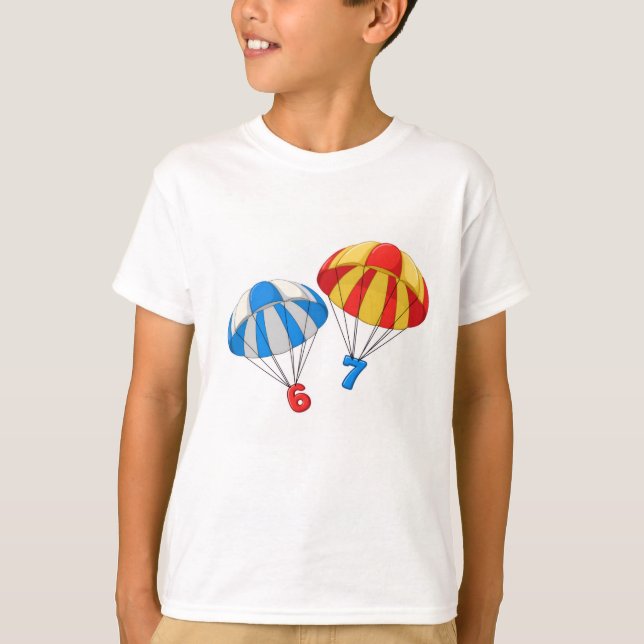 Parachute 6 7 t shirt (Framsida)