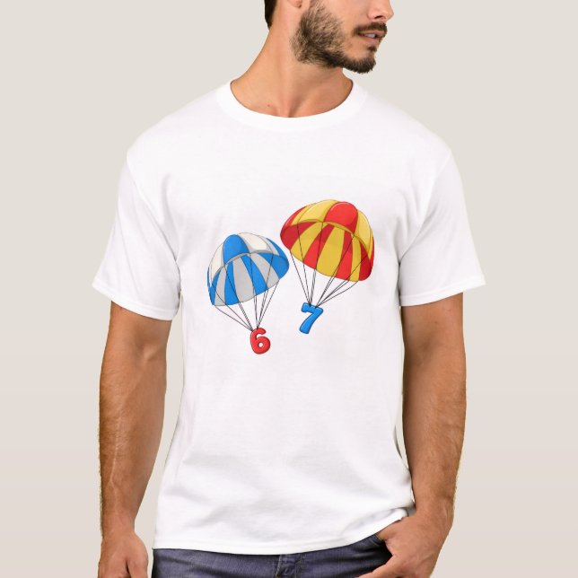 Parachute 6 7 t shirt (Framsida)