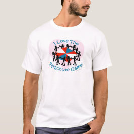Parachute Game Klassisk Skolgård Tecknad Film T Shirt