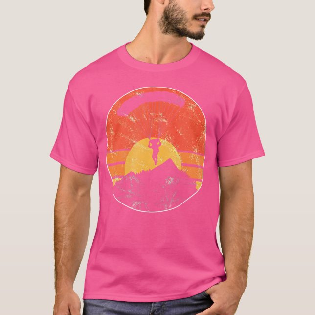 Parachuting Paragliding Skydiving T Shirt (Framsida)
