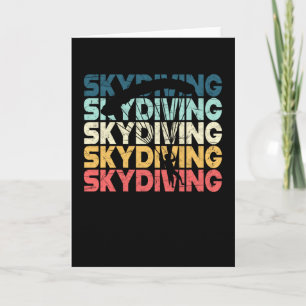 Parachuting Skydiving Parachutists Gift Kort
