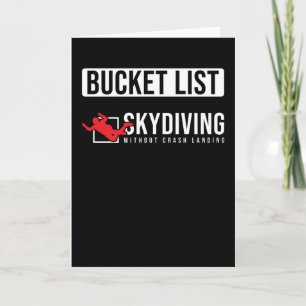 Parachutist Gift Bucket List Kort