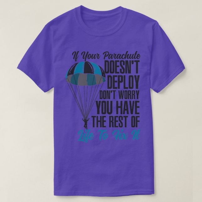Parachutist Skydiving Extreme Luft Sports 1 T Shirt (Design framsida)