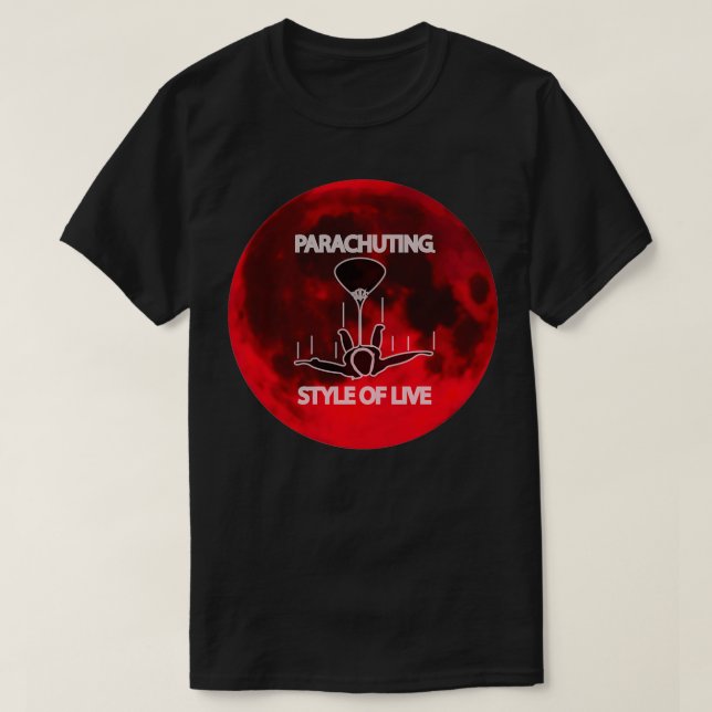 Parachutparachuting skydiving fallskärm skydiver 7 t shirt (Design framsida)