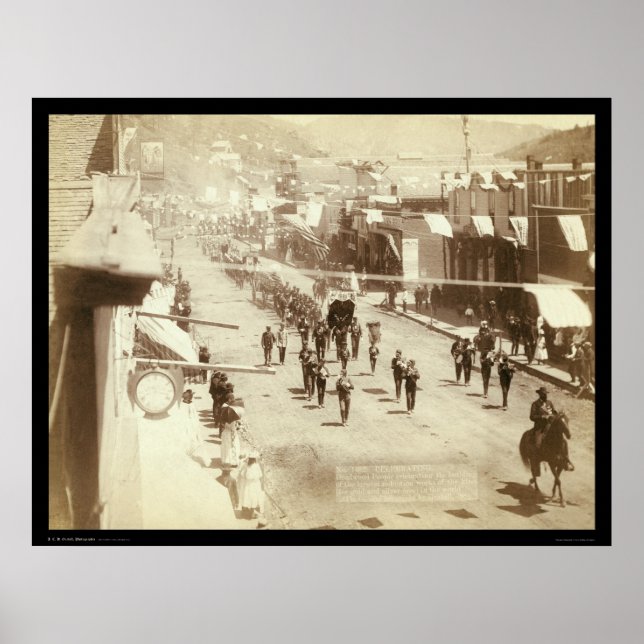 Parad firar Deadwood Guld Silver SD 1888 Poster (Framsidan)