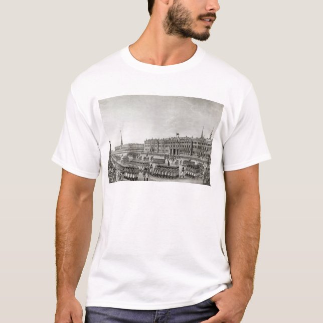 Parad framme av den imperialistiska slotten t shirt (Framsida)