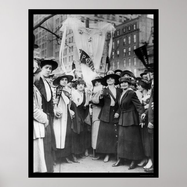 Parad Garment Workers NYC 1916 Poster (Framsidan)