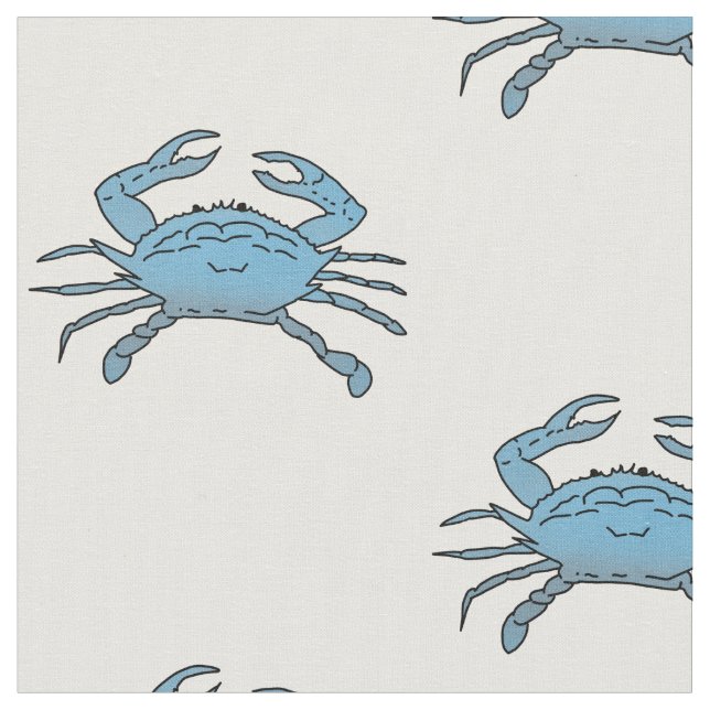 Parad i Blue Crabs Tyg (Närbild)