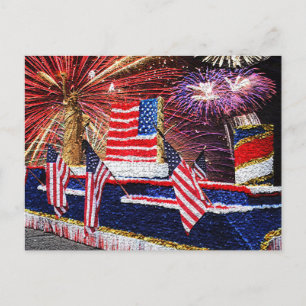 Parad med Statue of Liberty-flotte och flagga, ZSS Vykort