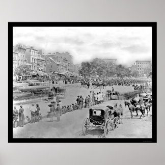 Parad på Pennsylvania Avenue, Washington, DC 1865 Poster