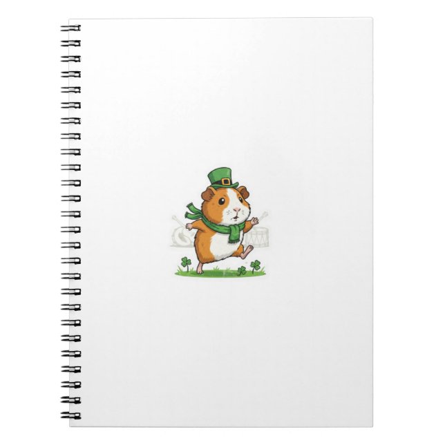Parade Fan Guinea Pig St.Patrick's Day Anteckningsbok (Framsidan)