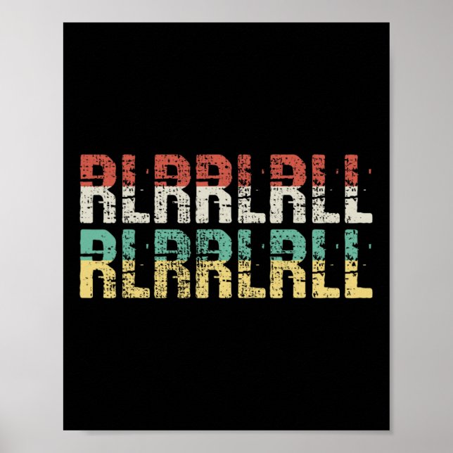 Paradiddle Drummer Gift Drumset Gift Poster (Framsidan)