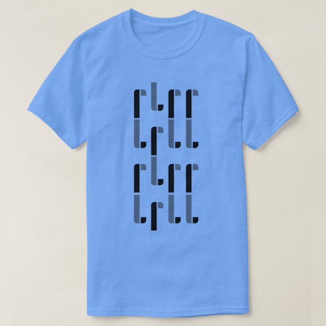 Paradiddle Shapes 02 RLRLRLL  T Shirt (Design framsida)
