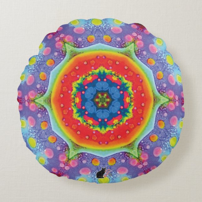 Paradigm Kaleidoscope Rund Kudde (Framsidan)