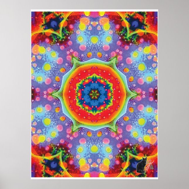 Paradigm Kinetic Collage Kaleidoscope Poster (Framsidan)