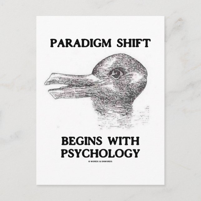 Paradigm Shift börjar med psykologi Vykort (Framsida)