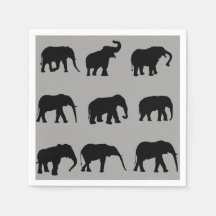 Parading Elephants Napkins