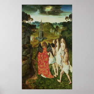 Paradis av den symboliska fontänen poster
