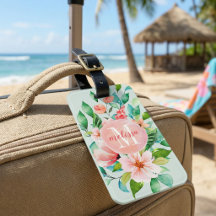 Paradis Blommig Akvarell Monogram