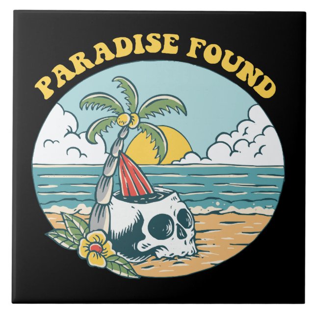 PARADIS FUNNET KAKELPLATTA (Framsidan)