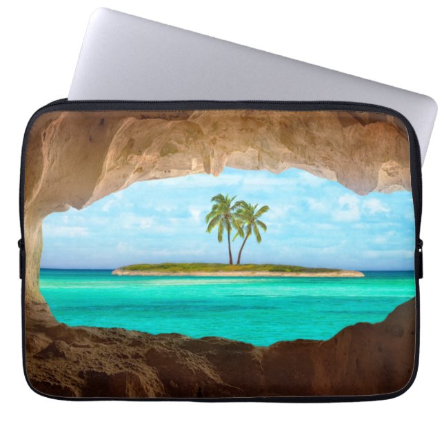 Paradis i det karibiskt laptop fodral (Framsidan)