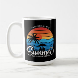 Paradis ö Santa Monica Beach-35307 Kaffemugg