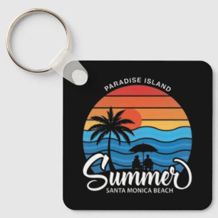 Paradis ö Santa Monica Beach-35307 Nyckelring